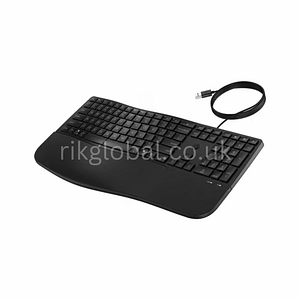 HP 485 Keyboard - Cable Connectivity - USB Type A Interface - English (UK)