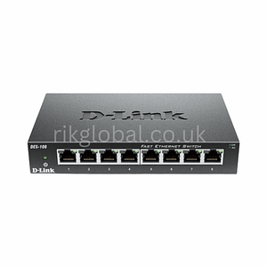 D-Link DES-108 8-Port Unmanaged Ethernet Switch