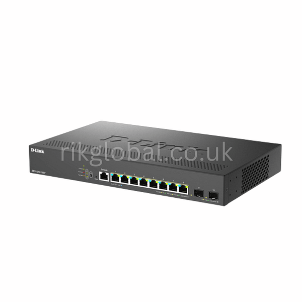 D-Link 10-Port Multi-Gigabit Smart Managed Switch | High-Performance 2.5G & 10G Connectivity