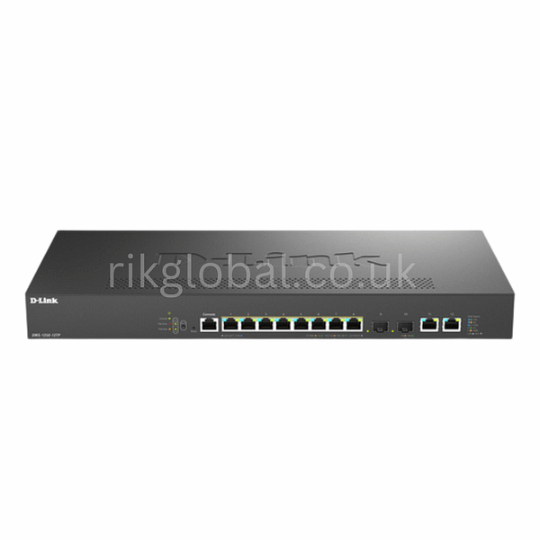 D-Link 12-Port Multi-Gigabit Smart Managed PoE+ Switch | High-Speed 2.5G & 10G Connectivity