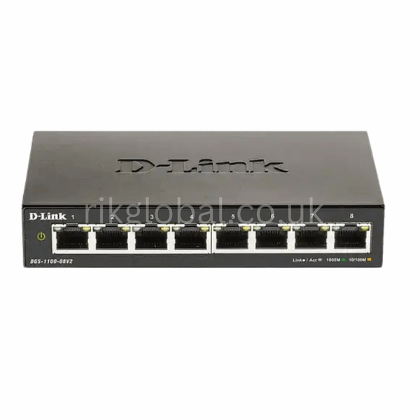 D-Link DGS-1100-08V2 8-Port Managed Ethernet Switch