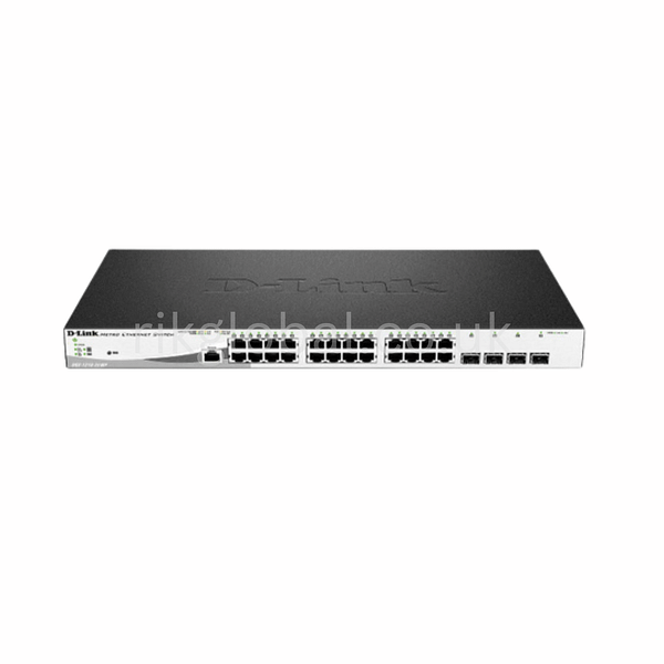 D-Link DGS-1210-28MP Managed Gigabit PoE Switch – 24 Ports, L2, 56Gbps