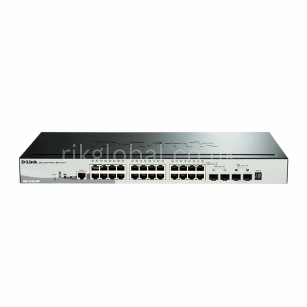 D-Link DGS-1510-28P Managed L3 Gigabit Ethernet PoE+ Switch