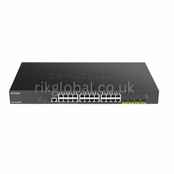 D-Link DGS-1250-28XMP 28-Port Gigabit Smart Managed PoE Switch