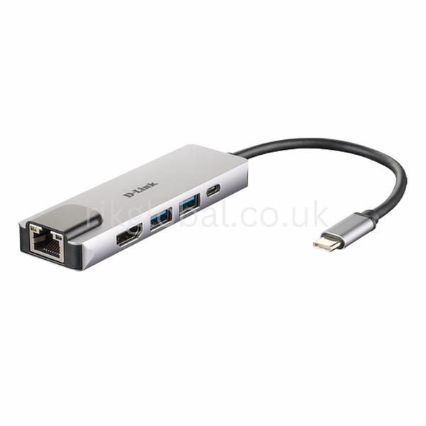 D-Link DUB-M520: High-Speed 5-in-1 USB-C Hub with 4K HDMI & Gigabit Ethernet